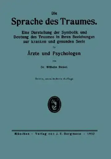 Cover of Die Sprache Des Traumes