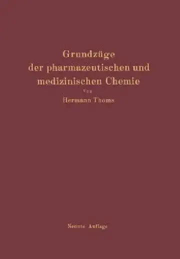Cover of Grundzüge Der Pharmazeutischen Und Medizinischen Chemie