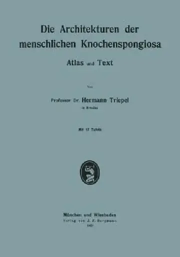 Cover of Die Architekturen Der Menschlichen Knochenspongiosa