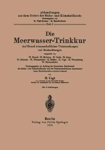 Cover of Die Meerwasser-Trinkkur
