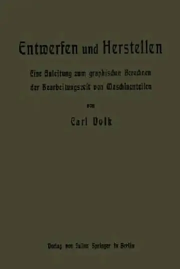 Cover of Entwerfen Und Herstellen