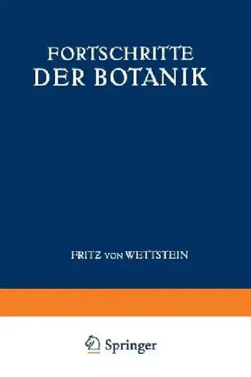 Cover of Fortschritte Der Botanik