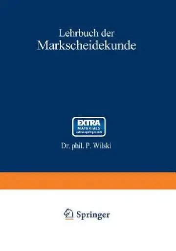 Cover of Lehrbuch Der Markscheidekunde