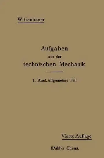 Cover of Aufgaben Aus Der Technischen Mechanik