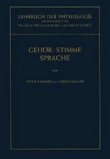 Cover of Lehrbuch Der Physiologie in Zusammenhängenden Einzeldarstellungen