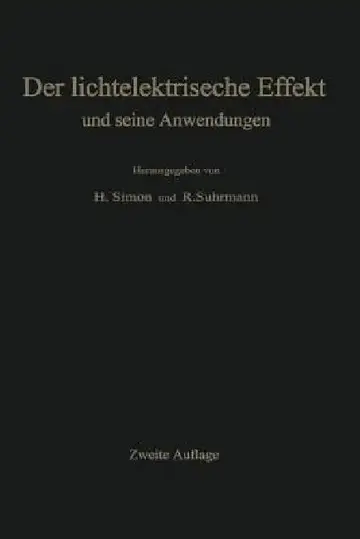 Cover of Der Lichtelektrische Effekt Und Seine Anwendungen