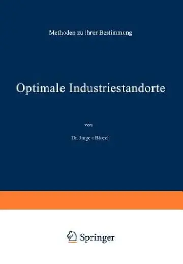 Cover of Optimale Industriestandorte