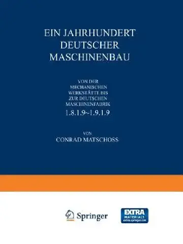 Cover of Ein Jahrhundert Deutscher Maschinenbau