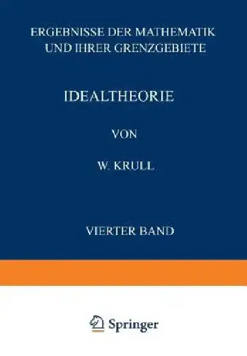 Cover of Idealtheorie