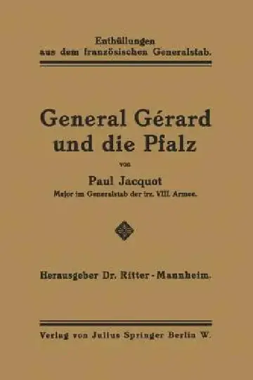 Cover of General Gérard Und Die Pfalz