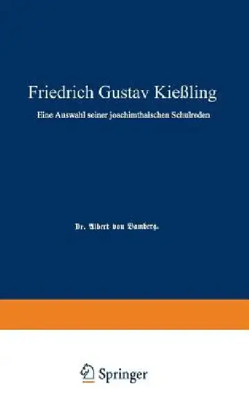Cover of Friedrich Gustav Kießling