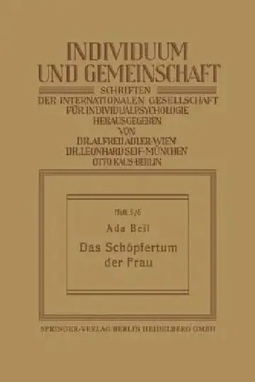 Cover of Das Schöpfertum Der Frau