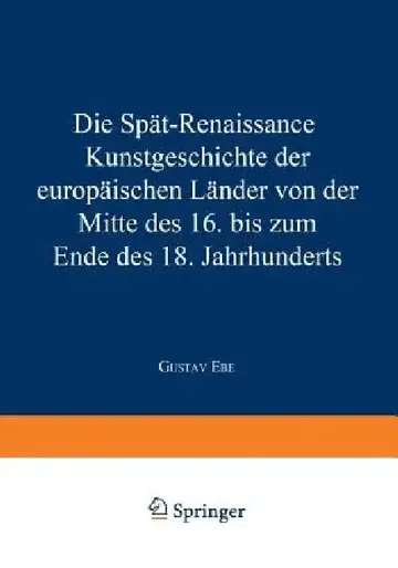 Cover of Die Spät-Renaissance
