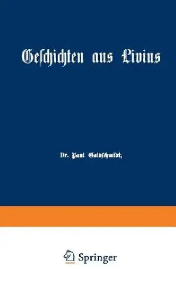 Cover of Geschichten Aus Livius Mit Ergänzungen Aus Griechischen Schriftstellern