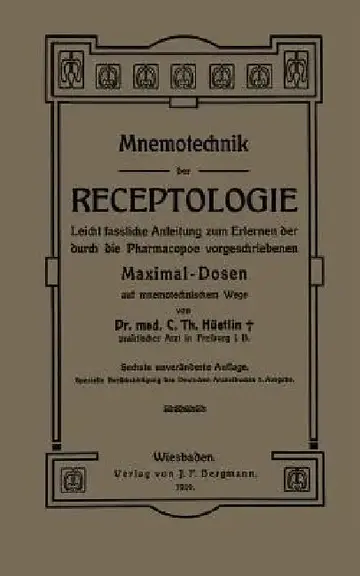 Cover of Mnemotechnik Der Receptologie