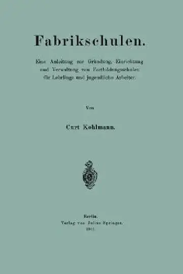 Cover of Fabrikschulen