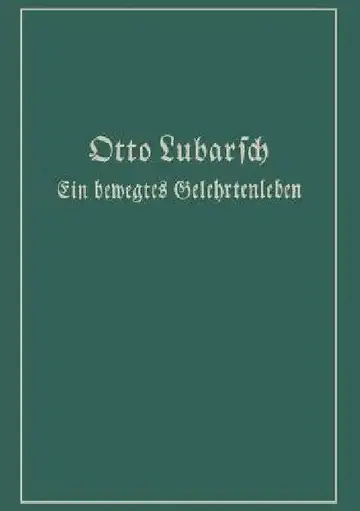 Cover of Ein Bewegtes Gelehrtenleben