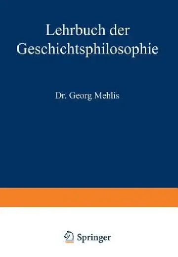 Cover of Lehrbuch Der Geschichtsphilosophie
