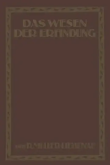 Cover of Das Wesen Der Erfindung
