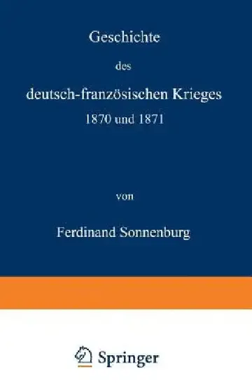 Cover of Geschichte Des Deutsch-Französischen Krieges 1870 Und 1871