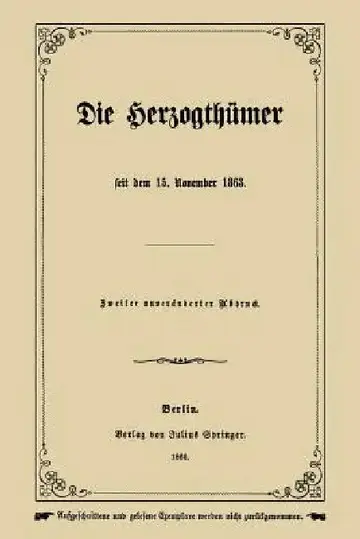 Cover of Die Herzogthümer
