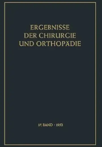 Cover of Ergebnisse Der Chirurgie Und Orthopädie