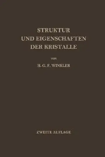 Cover of Struktur Und Eigenschaften Der Kristalle