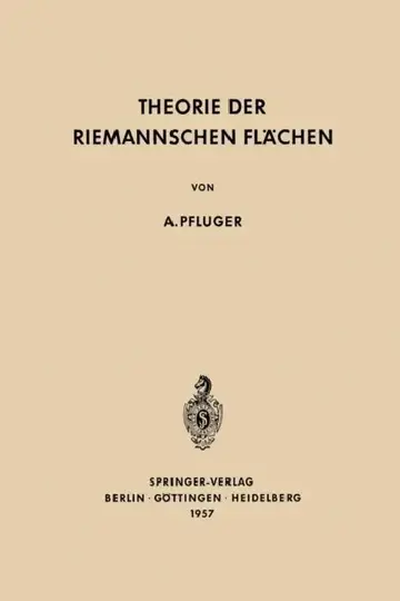 Cover of Theorie Der Riemannschen Flächen