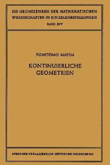 Cover of Kontinuierliche Geometrien