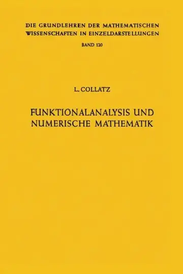 Cover of Funktionalanalysis Und Numerische Mathematik