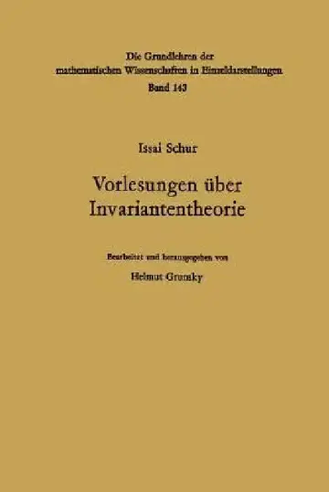 Cover of Vorlesungen Über Invariantentheorie