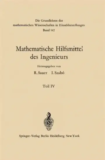 Cover of Mathematische Hilfsmittel Des Ingenieurs