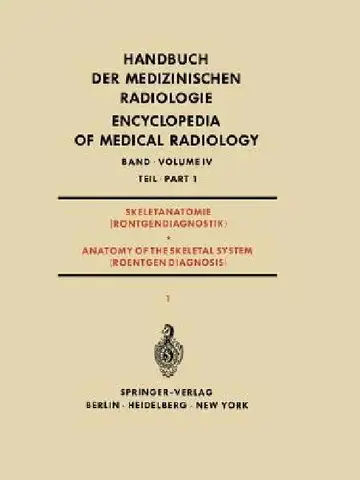 Cover of Skeletanatomie (Röntgendiagnostik) Teil 1 / Anatomy of the Skeletal System (Roentgen Diagnosis) Part 1