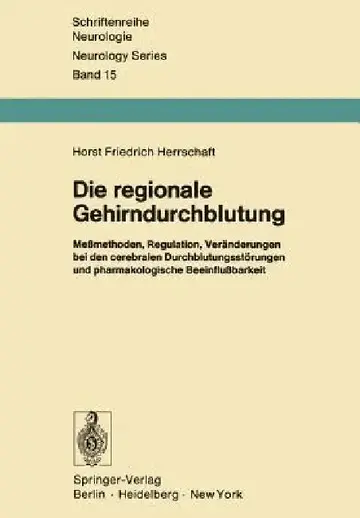 Cover of Die Regionale Gehirndurchblutung