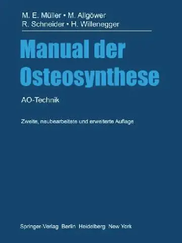 Cover of Manual Der Osteosynthese