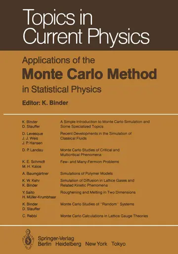 Cover of Applications of the Monte Carlo Method in Statistical Physics