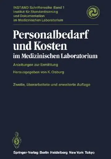 Cover of Personalbedarf Und Kosten Im Medizinischen Laboratorium