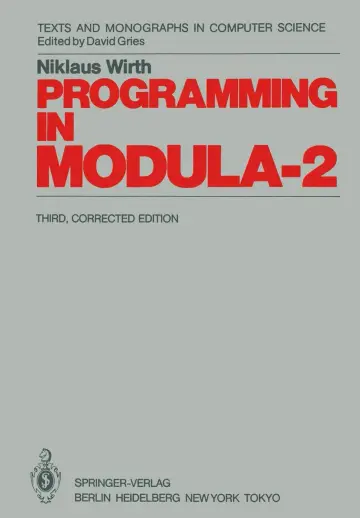 Cover of Programming in Modula-2