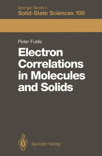 Cover of Electron Correlations in Molecules and Solids