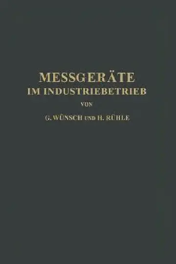 Cover of Messgeräte Im Industriebetrieb