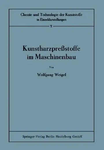Cover of Kunstharzpreßstoffe Im Maschinenbau