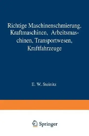 Cover of Richtige Maschinenschmierung