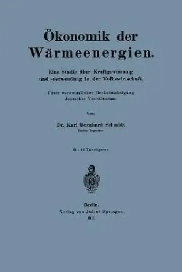 Cover of Ökonomik Der Wärmeenergien