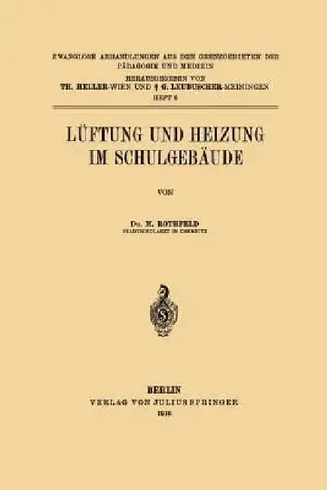 Cover of Lüftung Und Heizung Im Schulgebäude