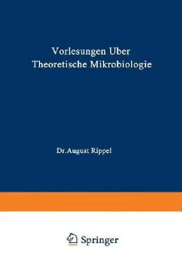 Cover of Vorlesungen Über Theoretische Mikrobiologie