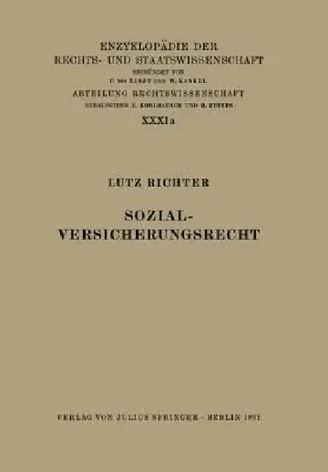 Cover of Sozialversicherungsrecht