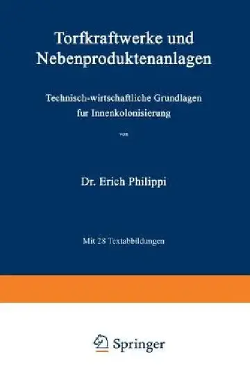 Cover of Torfkraftwerke Und Nebenproduktenanlagen