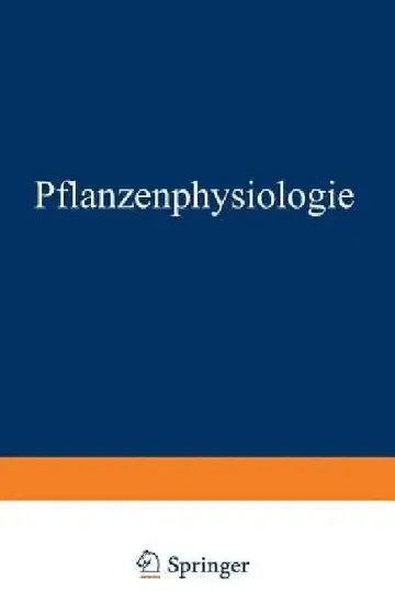 Cover of Pflanzenphysiologie