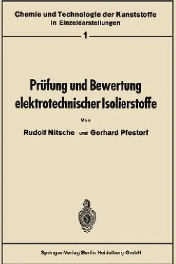 Cover of Prüfung Und Bewertung Elektrotechnischer Isolierstoffe