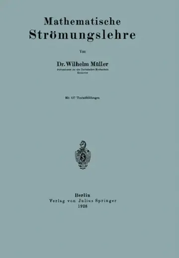 Cover of Mathematische Strömungslehre